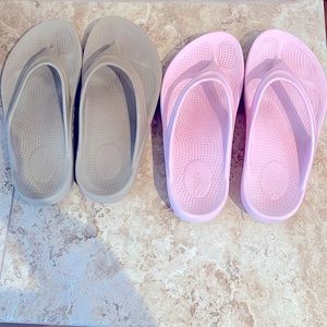 2 pairs! good condition light pink and natural beige